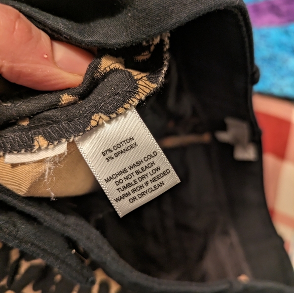 Loft Animal Print Zoe Slim Ankle Pants - Picture 3 of 5